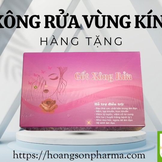 Cốt Xông Vùng Kín Phụ Khoa Tiêu Viêm Nữ