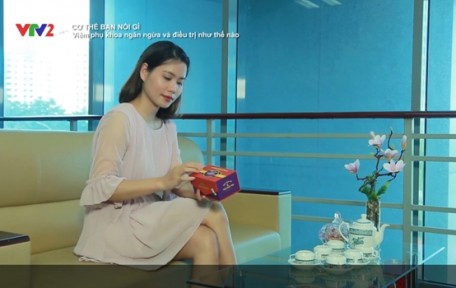 Viên đặt Phụ Khoa Tiêu viêm nữ Hoàng Sơn trên VTV2