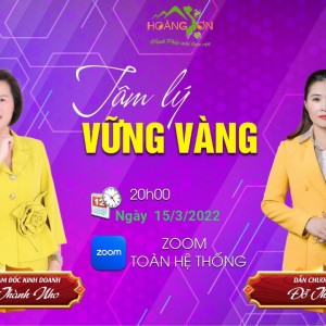 Tâm lý vững vàng - Đào tạo Hoàng Sơn - GD Nguyễn Thành Nho