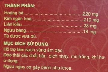 Các Vị Thuốc Hoàng Bá, Kim Ngân Hoa, Liên Kiều Ngưu Bàng Có Trong Tiêu Viêm Nữ Có Uống Được Không?