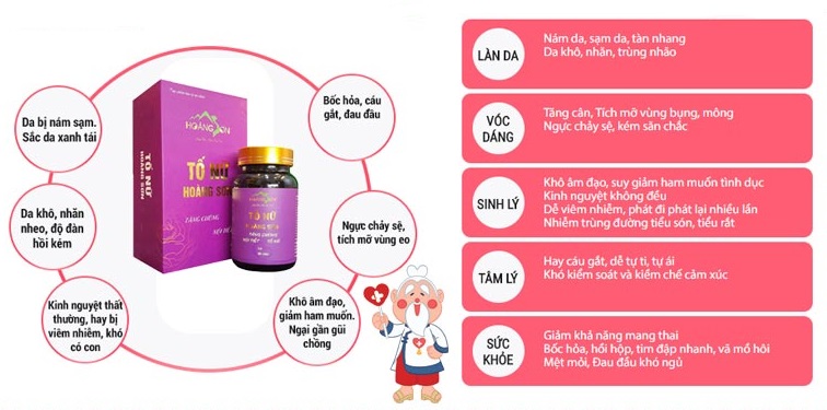 đối tượng sử dụng tố nữ Hoàng sơn