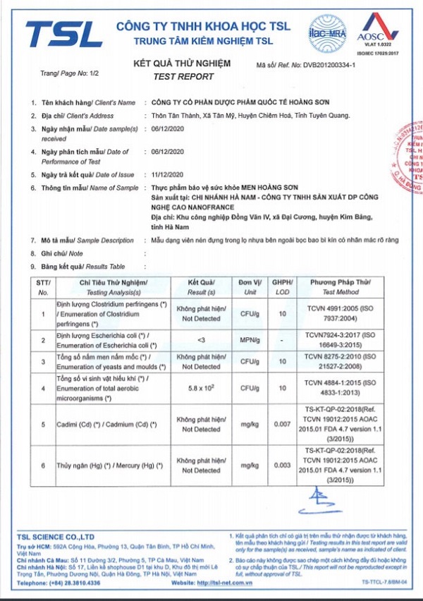 Test sản phẩm 12h men 